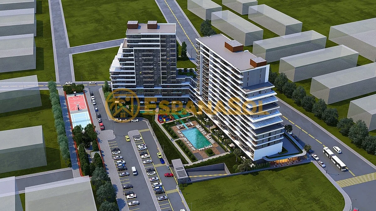 Apartamenty w Kompleksie z Basenem Blisko Metra w Izmirze w İzmir (zdjÄ™cie 2)