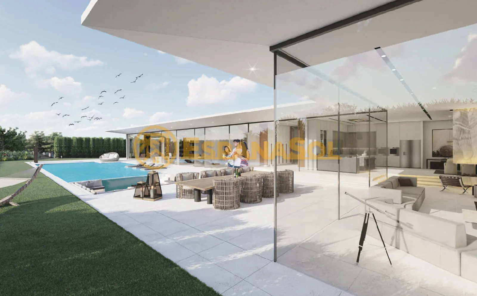 Villa con piscina y jardín — Urla Kekliktepe, Izmir en İzmir (zdjÄ™cie 4)