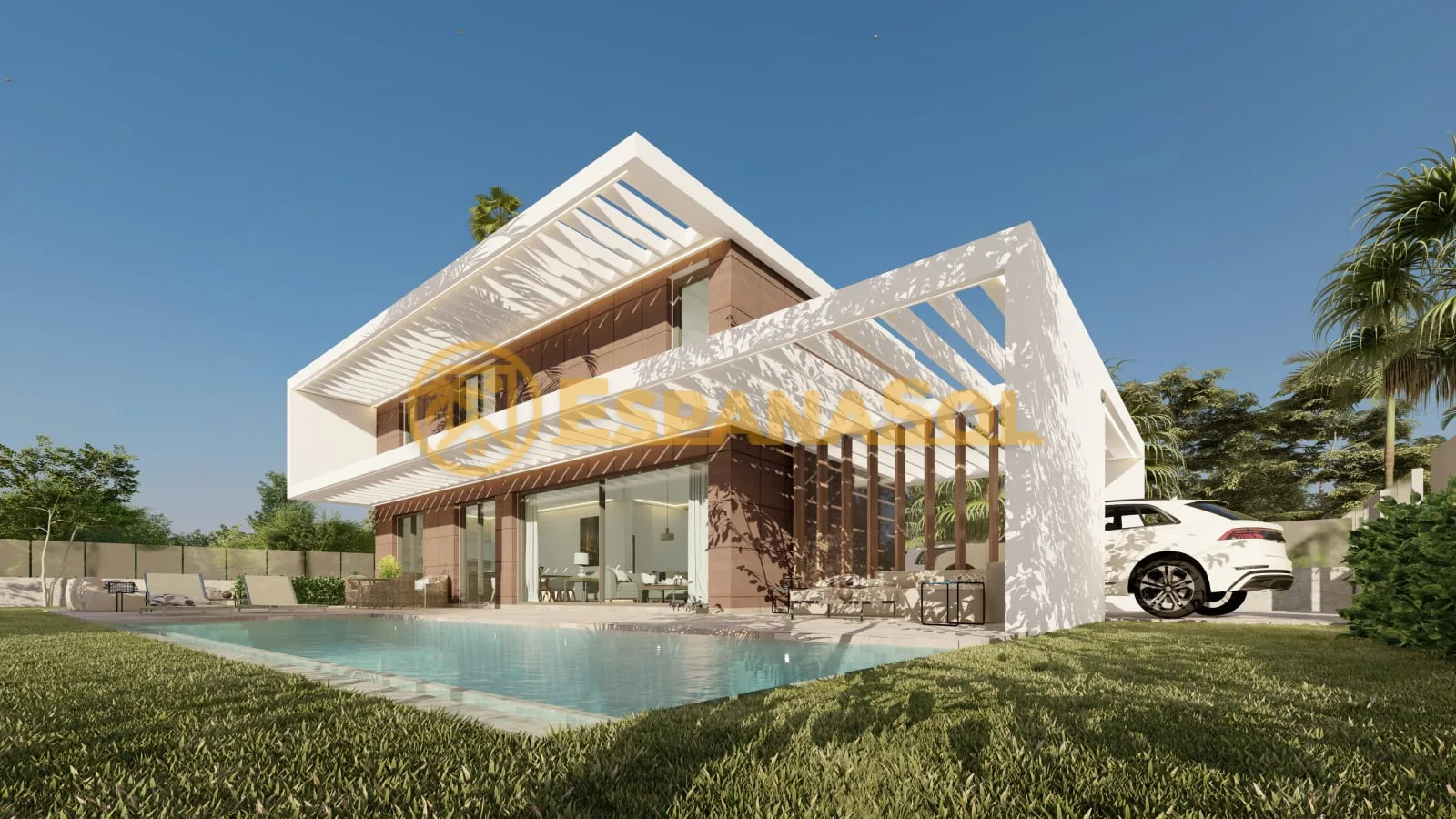 Villa mit Pool und Bergpanorama — Mijas, Costa del Sol