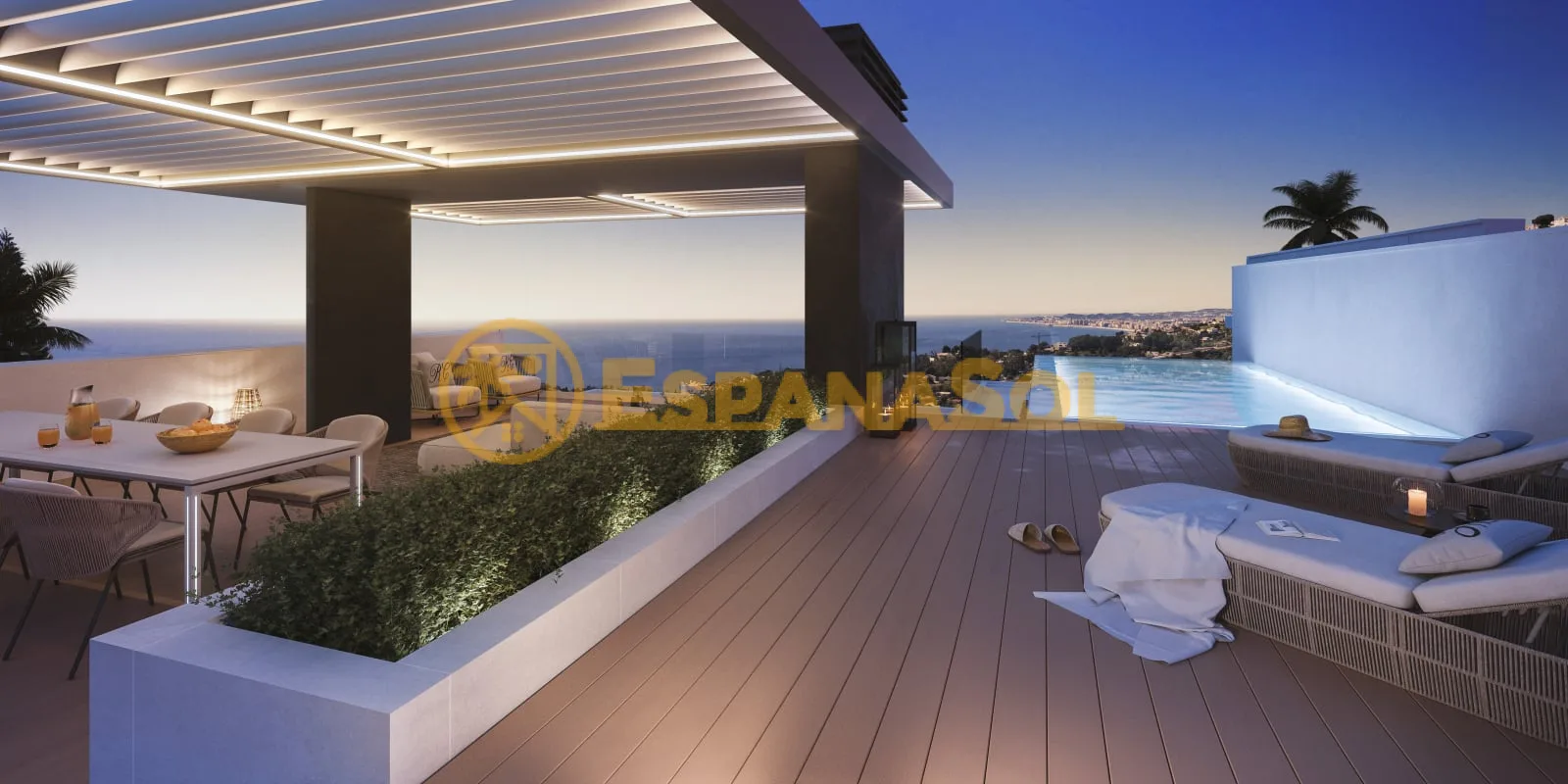 Reihenhäuser mit privatem Pool und Meerblick — Benalmadena in Málaga (zdjÄ™cie 2)