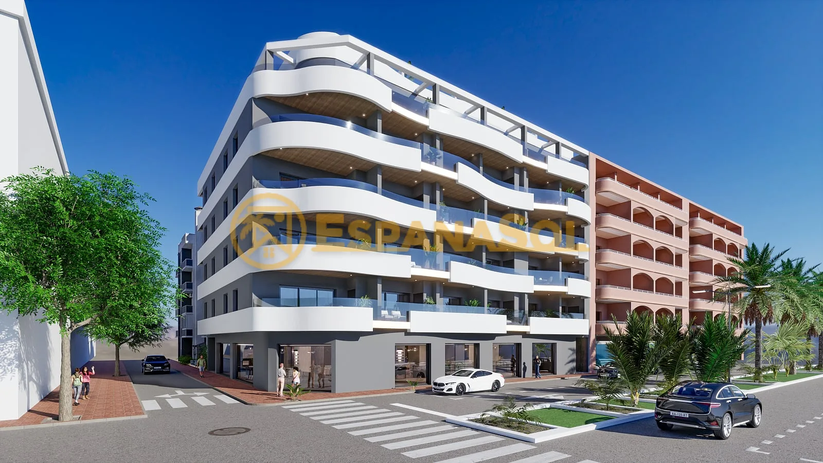 Rooftop Pool Flat — 100 m from the Beach in Torrevieja