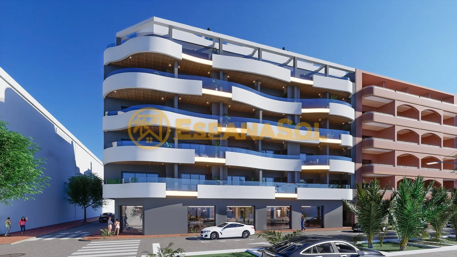Apartment mit Rooftop-Pool — 100 m vom Strand in Torrevieja in Alicante (zdjÄ™cie 2)