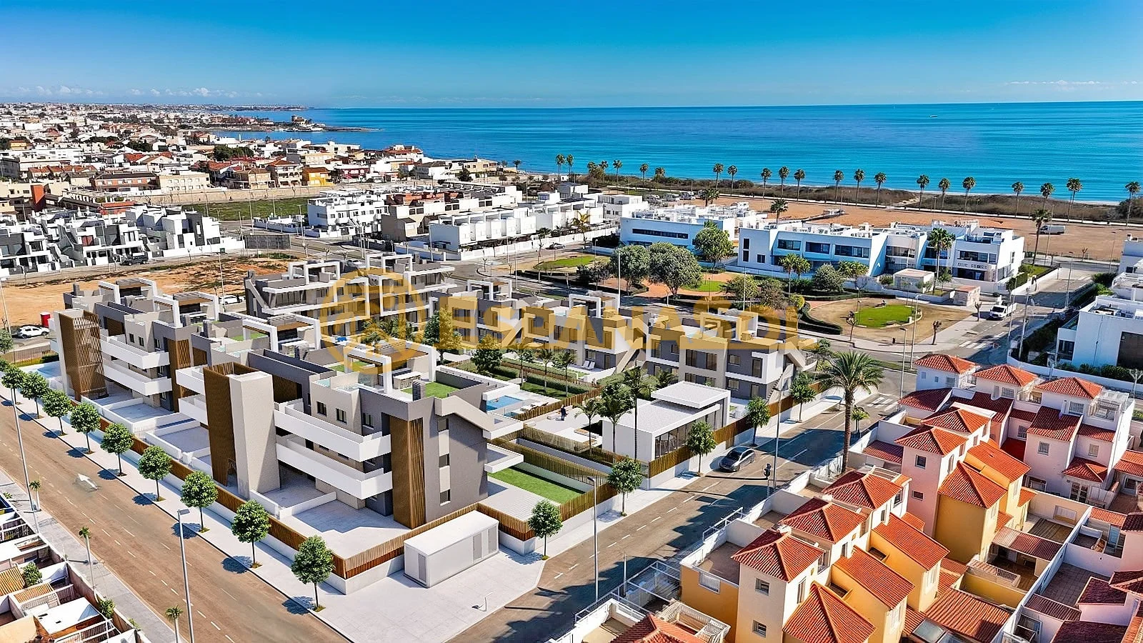 Bedroom apartments near the sea in alicante