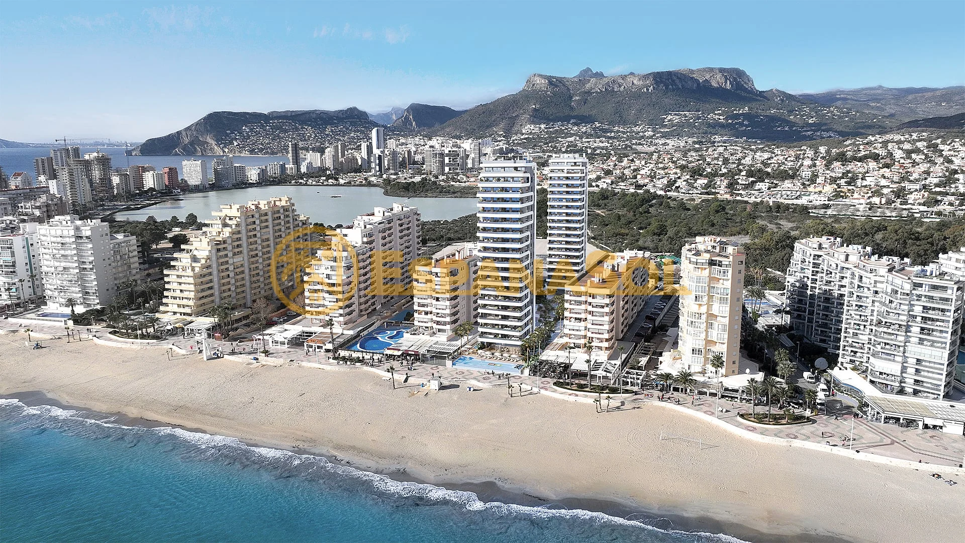Beachfront apartments with pools in calpe alicante