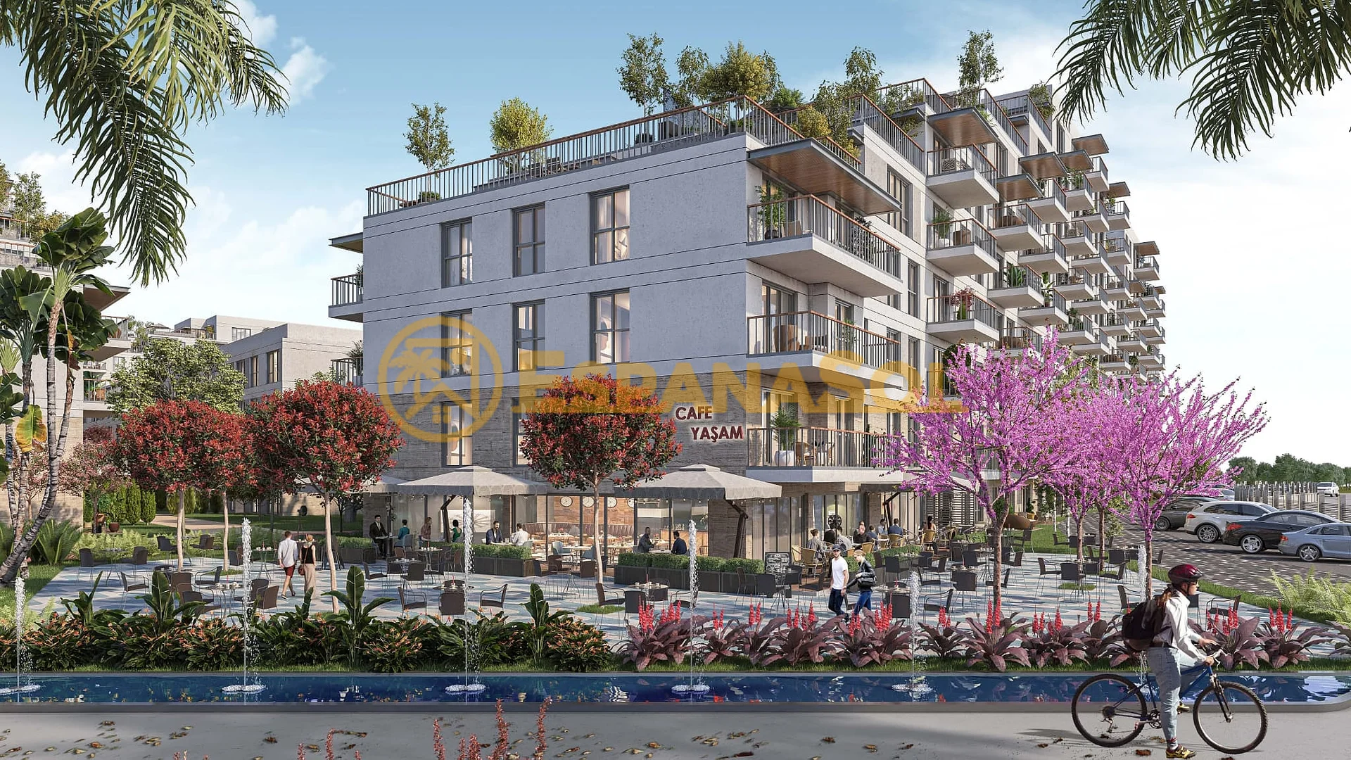 Apartamentos con piscina y pista de tenis — Altıntaş, Antalya en Antalya (zdjÄ™cie 4)