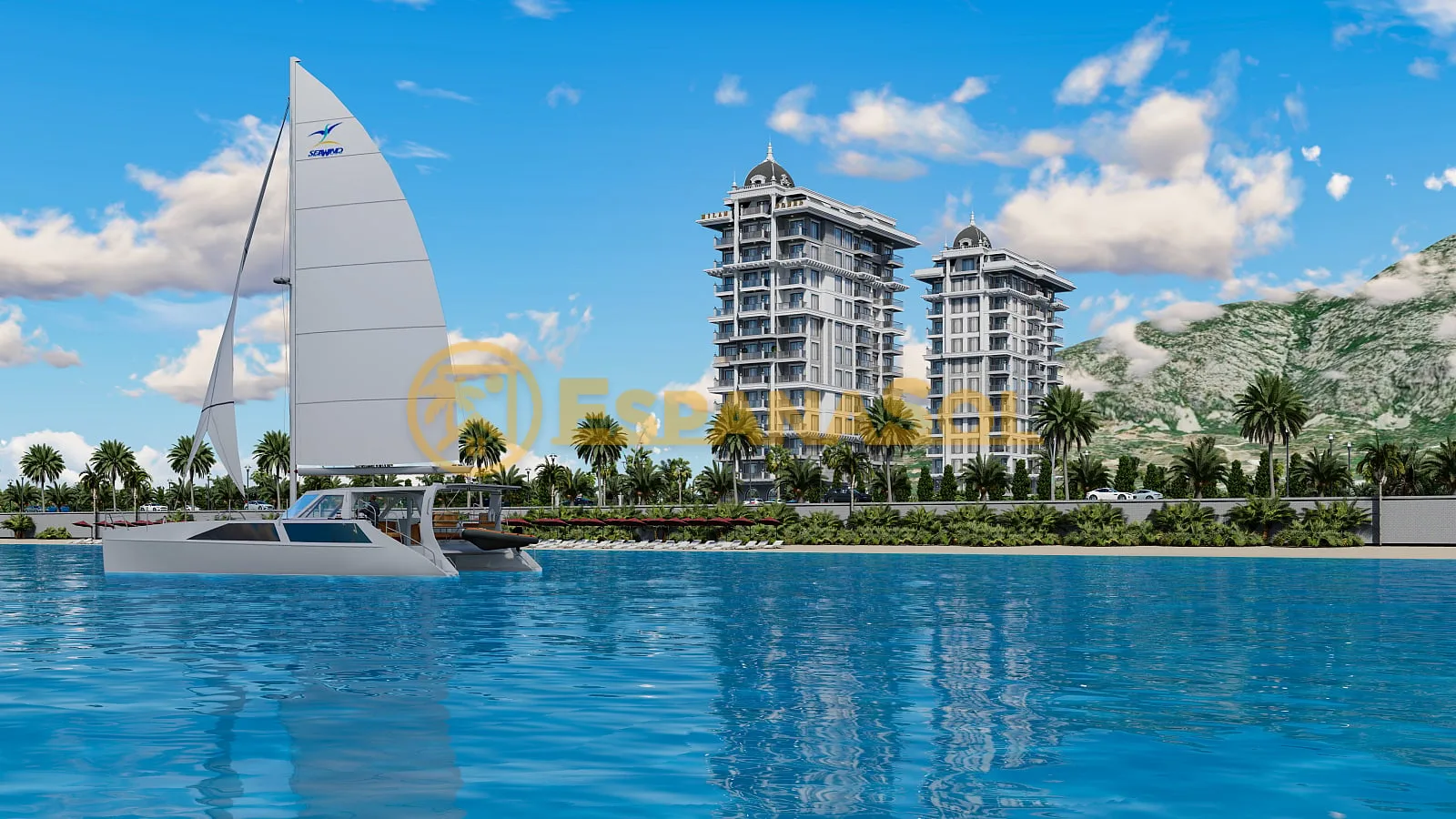 Apartamentos en primera línea de playa — Mahmutlar, Alanya en Antalya (zdjÄ™cie 2)
