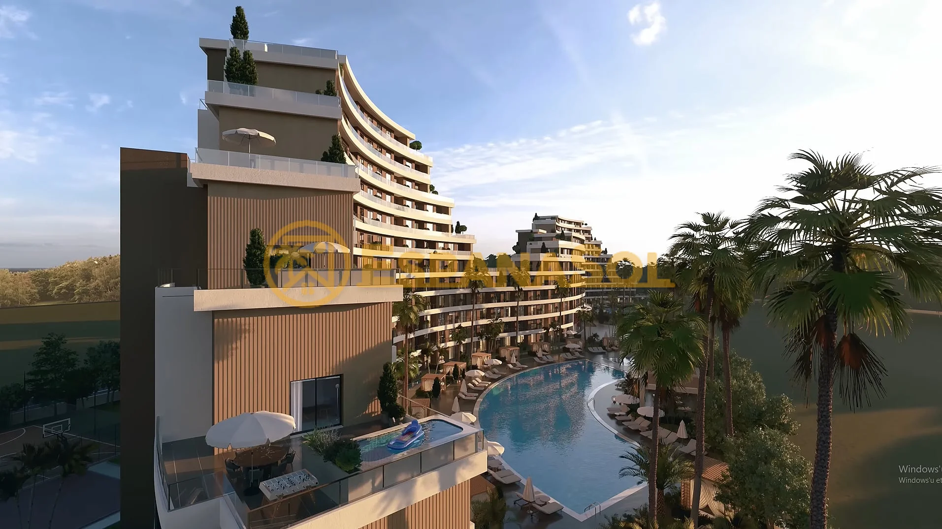 Bedroom flat for sale in altintas antalya