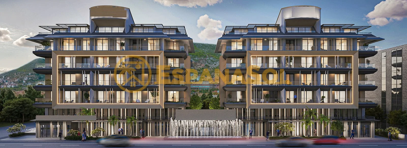 Mar and castle vistas apartments near beach en alanya antalya