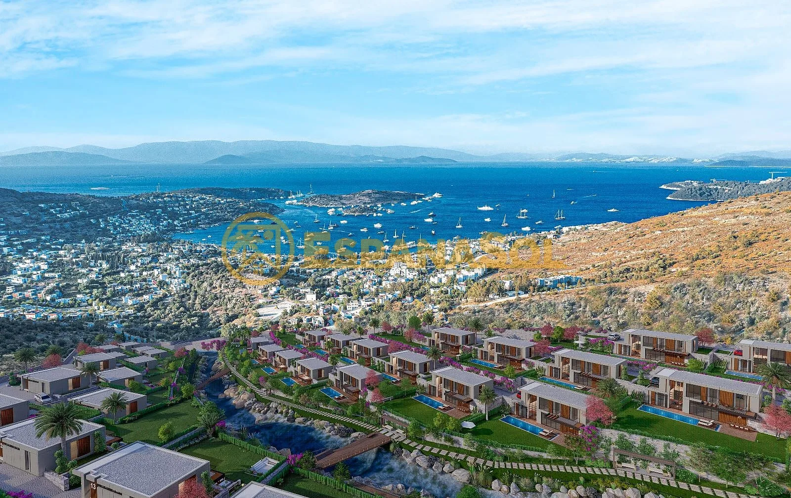 Villa mit privatem Pool und Meerblick — Türkbükü, Bodrum in Muğla (zdjÄ™cie 3)