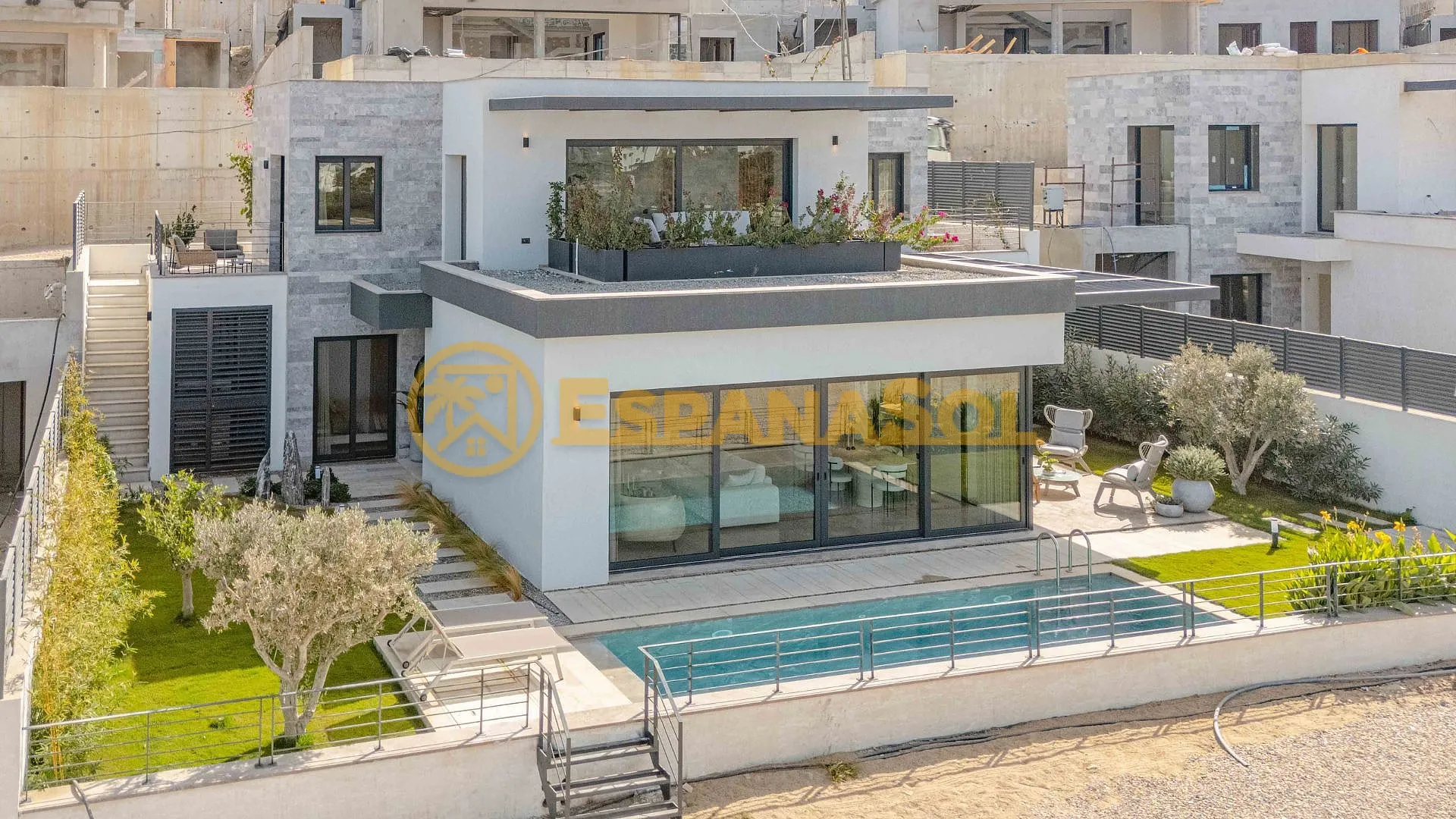 Villas con piscina y vistas al mar — Gümüşlük, Bodrum en Muğla (zdjÄ™cie 2)