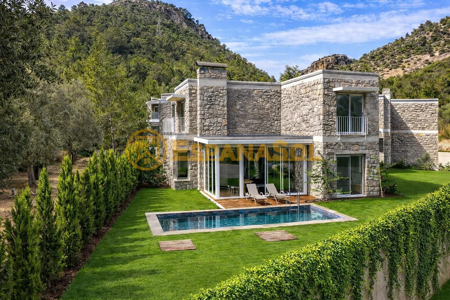 Villen mit privaten Pools in Torba — Bodrum