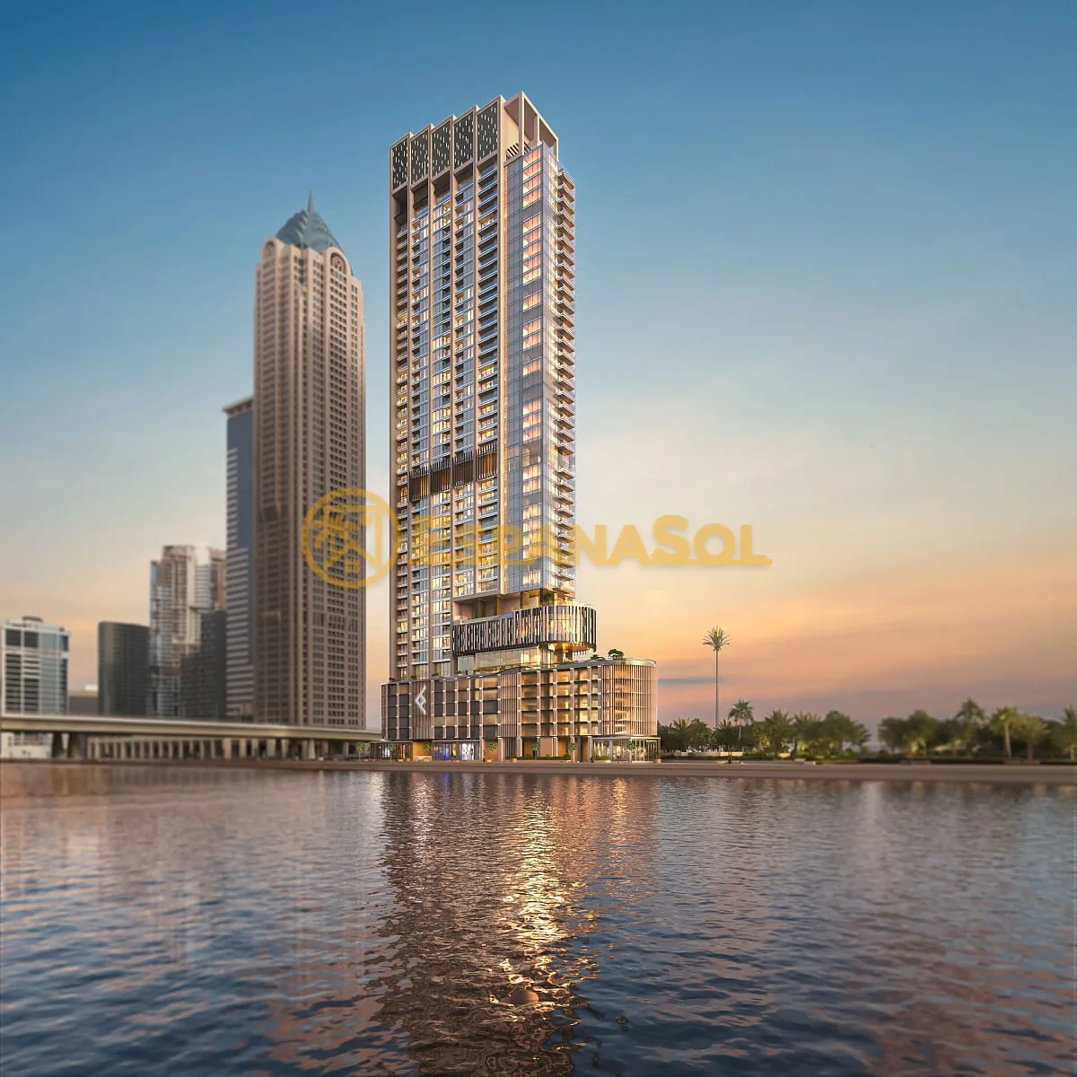 Wohnung mit Blick auf den Burj Khalifa — Business Bay, Dubai