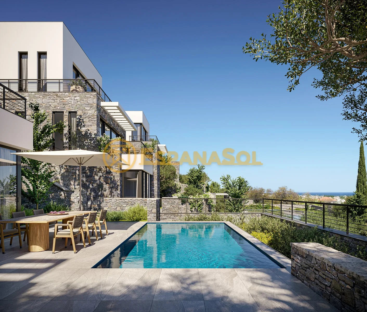 Flat with Pool and Sea View — Alsancak, Kyrenia in North Cyprus (zdjÄ™cie 4)