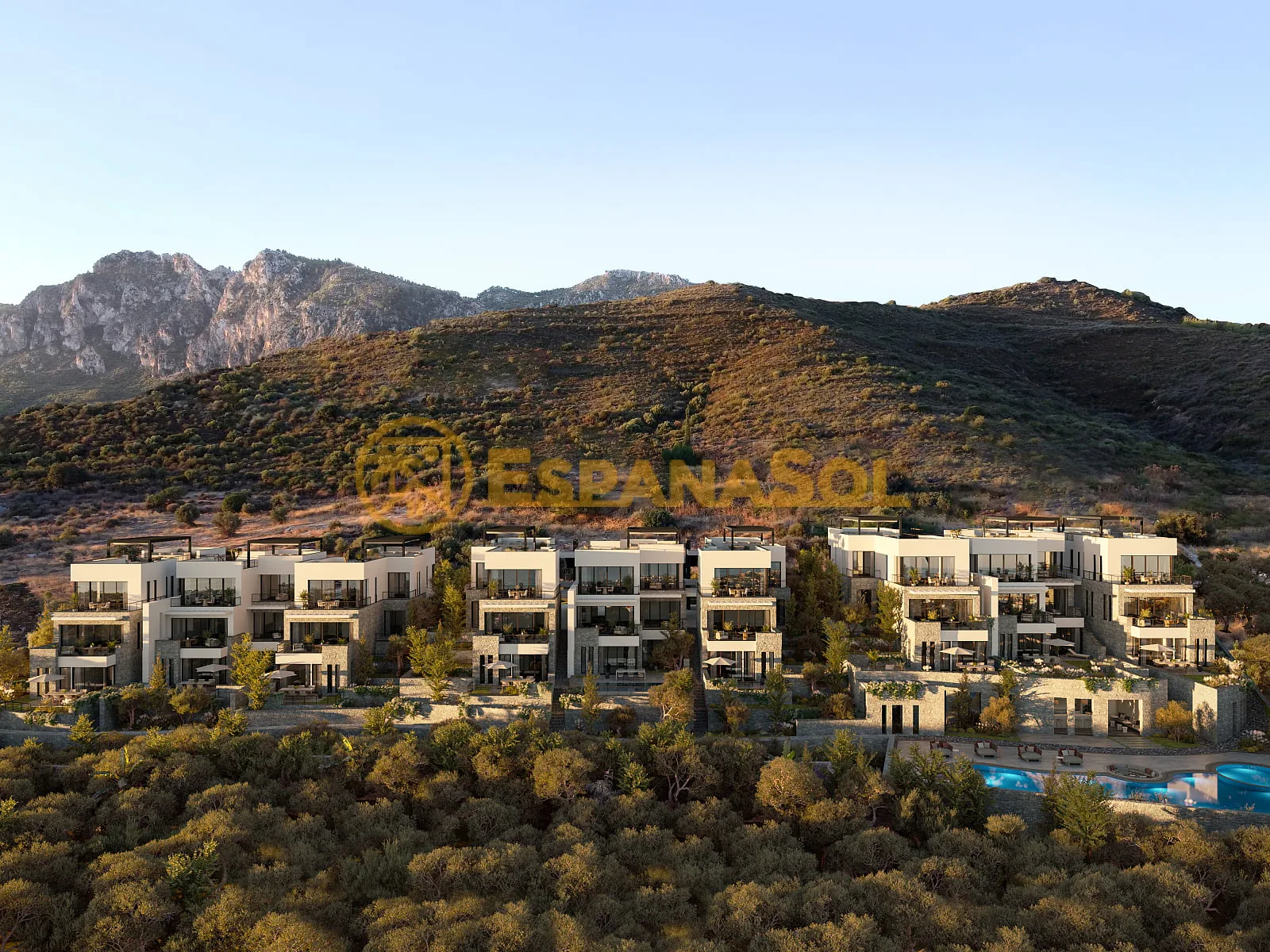 Flat with Pool and Sea View — Alsancak, Kyrenia in North Cyprus (zdjÄ™cie 5)