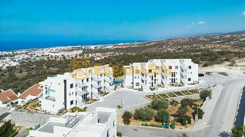Apartments with garden close to the sea in girne north cyprus