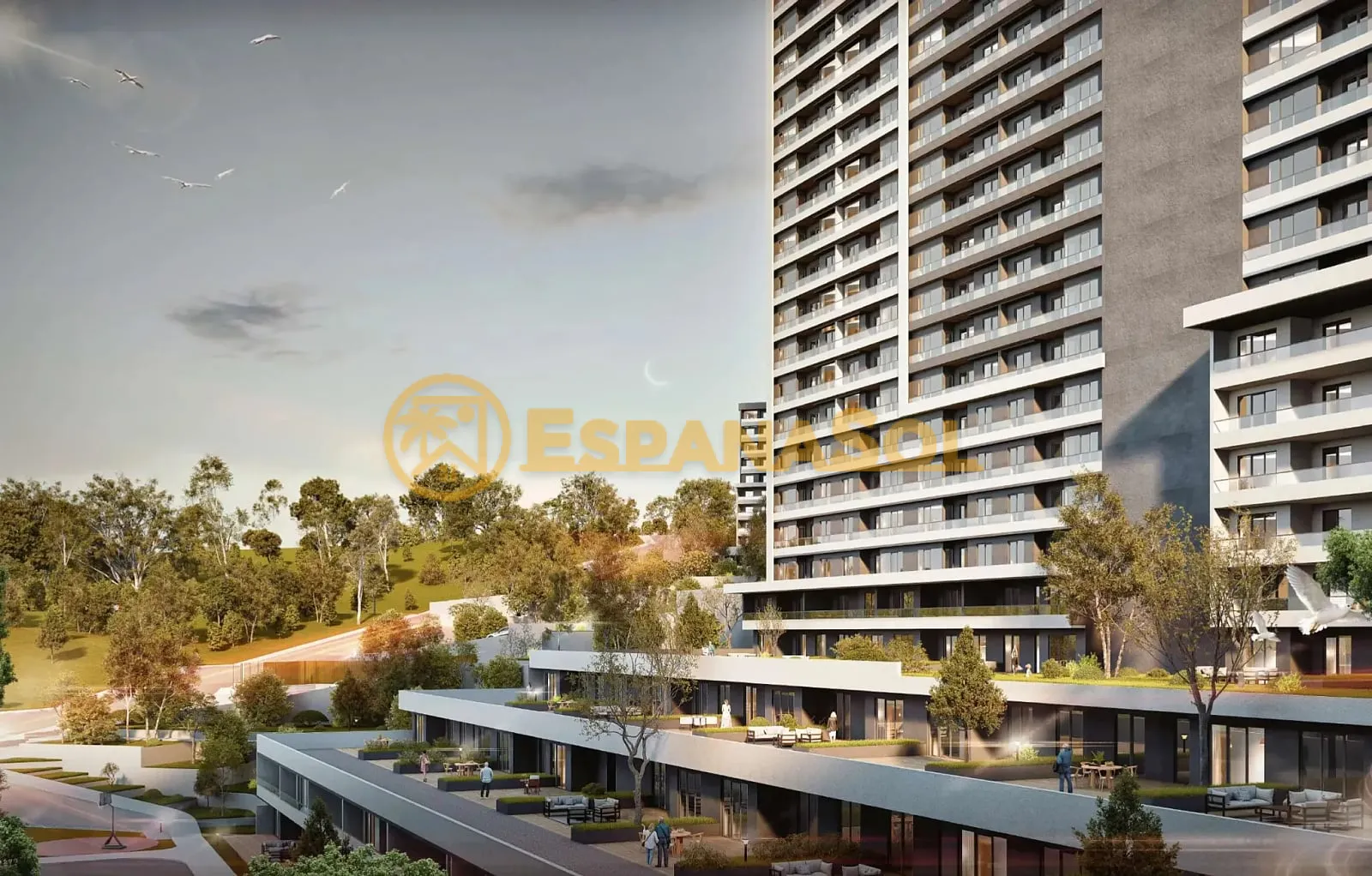Apartamento con balcón — complejo cerrado en Çankaya, Ankara en Ankara (zdjÄ™cie 4)