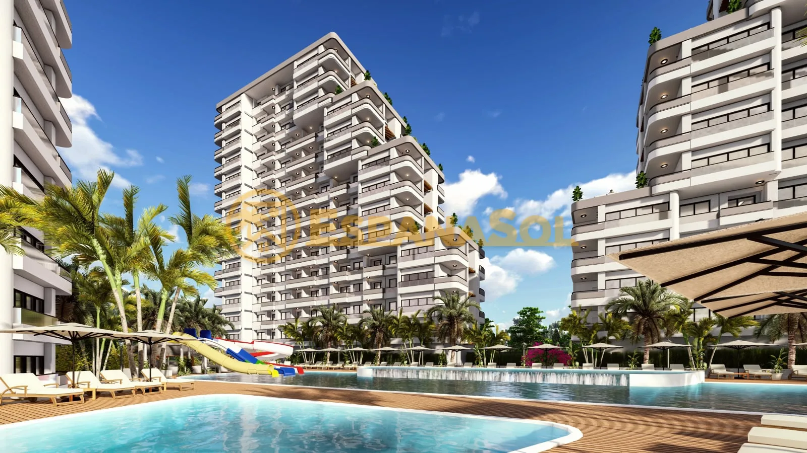 Flats with Aquapark and Pool — Gated Community in Mersin in Mersin (zdjÄ™cie 3)