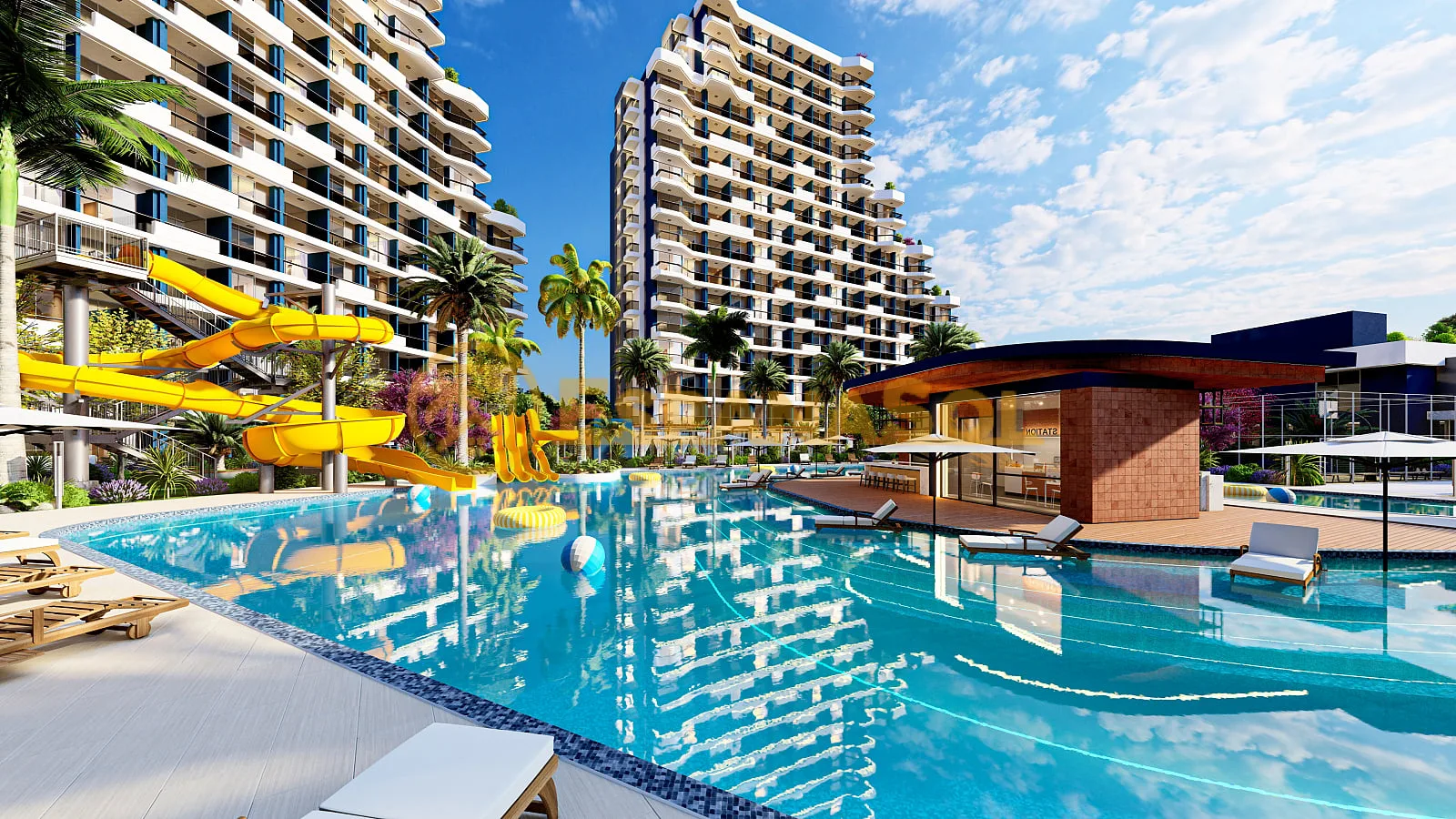 Apartamenty w Rozległym Projekcie Blisko Morza w Mersin