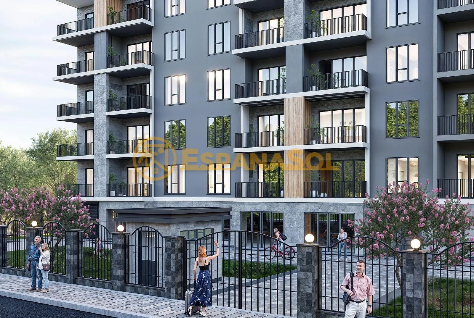 Flat with a Pool in Trabzon — Akyazı, Mountain and Sea Views
