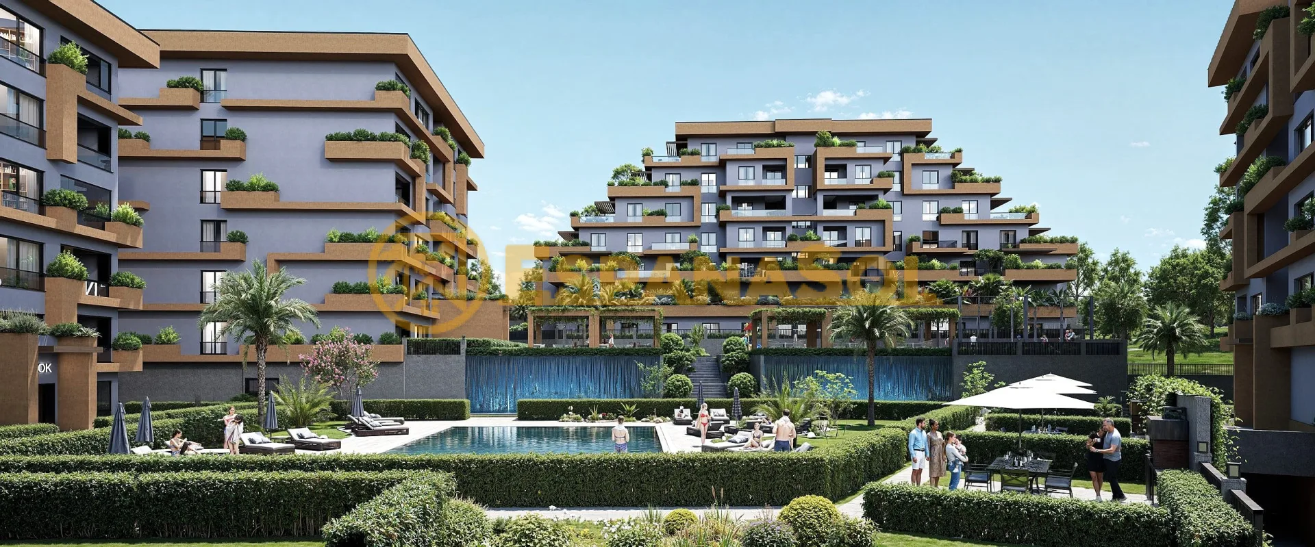 Apartments with a Pool — Balat, Nilüfer, Bursa in Bursa (zdjÄ™cie 3)