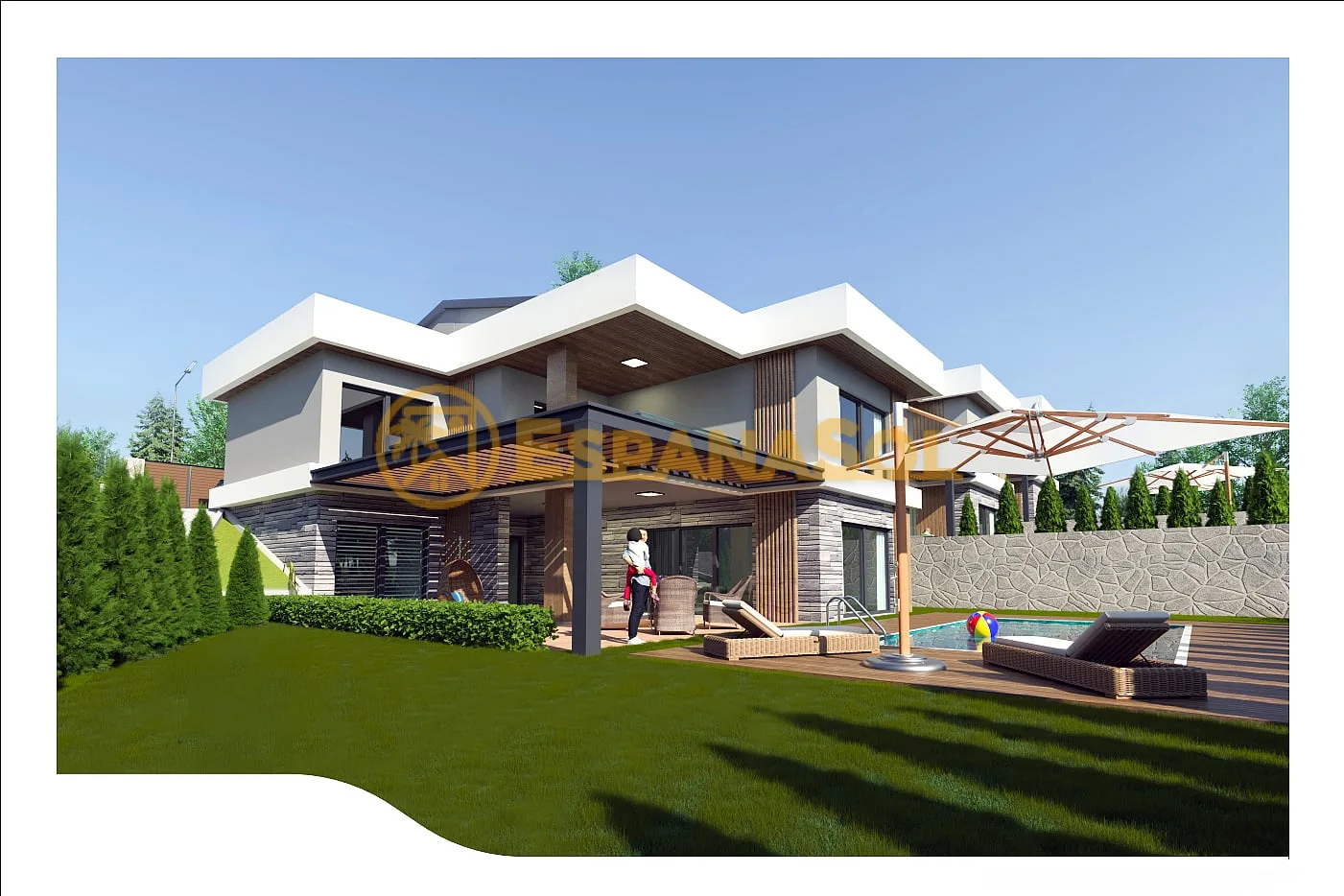 Villa mit Pool und Garten — Bademli, Mudanya, Bursa in Bursa (zdjÄ™cie 4)